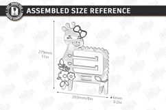 Baby Bow Holder Laser Cut | Hair Accessory Organizer SVG Product Image 2