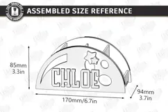 Sports Desk Organizer Laser Cut | Name Sign | Pencil Holder Product Image 2