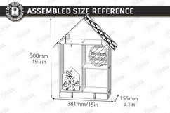 Farmhouse House Shelf Laser Cut | Rustic SVG | Wall Shelves Product Image 2