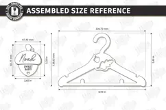 Baby Clothes Hanger Laser Cut | Nursery Clothes Hanger | CNC Product Image 2