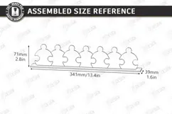 Family Puzzle Photo Frame Laser Cut | Modern Picture Frame Product Image 8