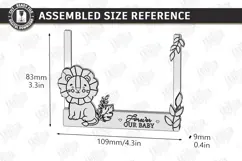 Clothespin Baby Photo Frame Laser Cut | New Born Laser | CNC Product Image 2