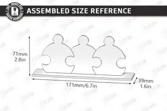 Family Puzzle Photo Frame Laser Cut | Modern Picture Frame Product Image 3