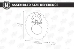 Baby Scan Frame Laser Cut | Photo Holder | New Born SVG |CNC Product Image 2