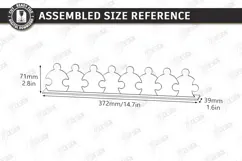 Family Puzzle Photo Frame Laser Cut | Modern Picture Frame Product Image 9