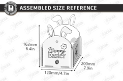 Personalized Easter Baskets Laser Cut Bundle | Easter Bunny Product Image 18