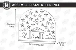 Nativity Christmas Countdown Laser Cut | Wooden Nativity Adv Product Image 2