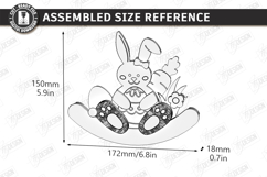 Easter Bunny Rocker Laser Cut Bundle | Standing Table Decor Product Image 8