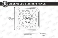 Kids Puzzle Clock Laser Cut | Kids Laser | Educational Toys Product Image 2
