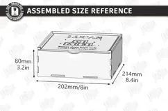 Baby Keepsake Memory Box Laser Cut | Wooden Storage Box SVG Product Image 2