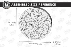 Jewelry Box with Mirror Laser Cut | Floral Jewelry Organizer Product Image 3