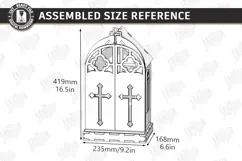 3D Layered Wooden Prayer Shrine Laser Cut | Display Stand Product Image 2