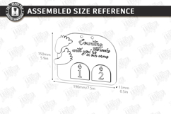 Pregnancy Countdown Milestone Board Laser Cut|Counting Weeks Product Image 3