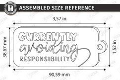 Sarcastic Quotes Keychain Laser Cut | Funny Snarky Keyring Product Image 2