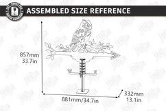 Wooden Weather Vane Laser Cut | Wind Vane | Home Decor | CNC Product Image 2