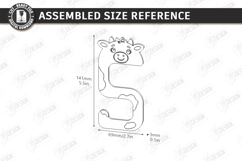 Animal Bag Hook Holder Laser Cut | Desk Purse Hanger SVG Product Image 2