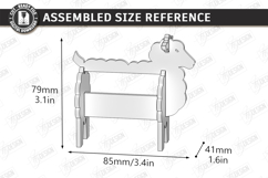 Tape Dispenser Laser Cut | Tape Holder | Sheep SVG | Office Product Image 2