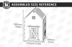 3D Mini House Paper Bin Laser Cut | Desktop Storage Box |CNC Product Image 2