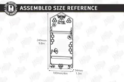 Roll Note Holder Laser Cut | Memo Grocery List Holder | CNC Product Image 2