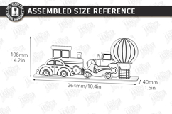 Coloring Montessori Toy for Kids Laser Cut | Paintable Cars Product Image 2