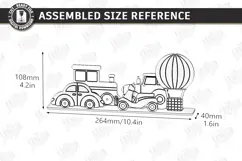 Coloring Montessori Toy for Kids Laser Cut | Paintable Cars Product Image 2