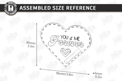 Valentine’s Day Bracelet Cards Laser Cut Bundle | Love SVG Product Image 8