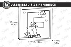 Nursery Name Sign Alphabet Laser Cut | Wall Monogram | Sheep Product Image 3