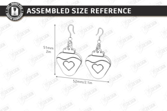 Valentine's Day Earrings Laser Cut|Hearts Shape|Accessories Product Image 2