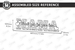 Mom Love You Stand Laser Cut|Family Design|Table Decoration Product Image 2