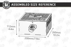 Flowers and Chocolate Box Laser Cut | Mother's Day Gift Idea Product Image 2