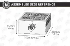 Flowers and Chocolate Box Laser Cut | Mother's Day Gift Idea Product Image 2