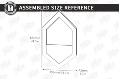 Modern Wall Planter Laser Cut | Geometric Vase | Home Decor Product Image 2