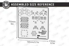 3D Christmas House Ornament Laser Cut | Christmas Village Product Image 2