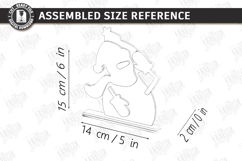 Cute Snowman Stand Laser Cut|Layered Christmas Shelf Sitter Product Image 2