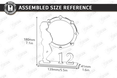 Pregnancy Countdown Frame Laser Cut |Baby Milestone Calendar Product Image 2