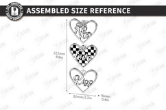 Love Wall Ornament Laser Cut Bundle | Romantic Hanging Signs Product Image 8