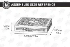 Wooden and Acrylic Jewelry Box Laser Cut | Storage Box | CNC Product Image 2