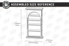 Miniature Bookshelves Laser Cut | Mini Bookcase SVG | CNC Product Image 2