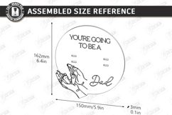 Pregnancy Test Reveal Disc Laser Cut | Keepsake Files SVG Product Image 2