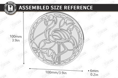Stained Glass Coasters Laser Cut Bundle | Art Coasters | CNC Product Image 14