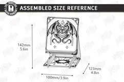 Dragon Phone Stand Laser Cut | Fantasy Phone Holder | CNC Product Image 2