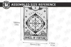 Tarot Card Coaster Laser Cut | Celestial Coaster | Mystical Product Image 2