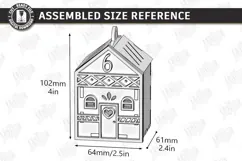 3D Wooden Advent Wreath House Laser Cut | Advent Calendar Product Image 5