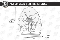 Christian Candle Holders Laser Cut Bundle | He Is Risen SVG Product Image 8