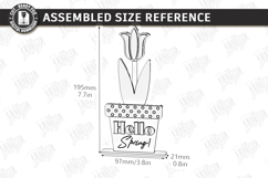 3d layered Flower - Wooden Spring Flowers Decor Laser Bundle Product Image 17