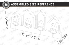 Family Key Holder Laser Cut | Decorative Wall Key Organizer Product Image 2