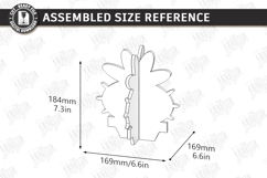 3D Wooden Cactus Laser Cut | Standing Succulent Desk Decor Product Image 2