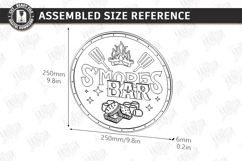 S’mores Station Sign Laser Cut | Outdoor Décor | Rustic SVG Product Image 2