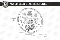 S’mores Station Sign Laser Cut | Outdoor Décor | Rustic SVG Product Image 2