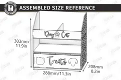 Pet Treat Organizer Laser Cut | Wooden Dog Cat Treat Station Product Image 2
